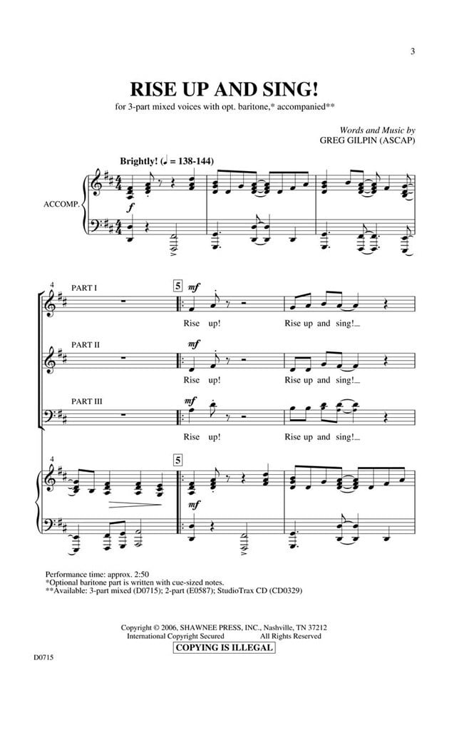 Rise Up and Sing!